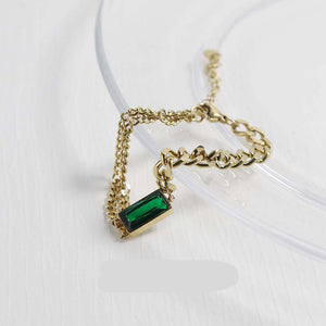 Women's Niche Design Emerald Temperament Bracelet