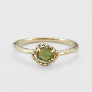 Japanese Imitation Peridot Ring Women's